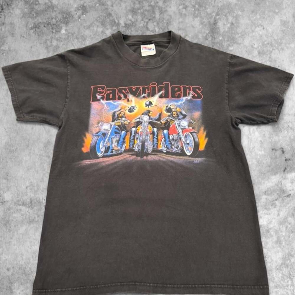 Vintage 1998 Easyriders Magazine Harley Chopper T-Shirt